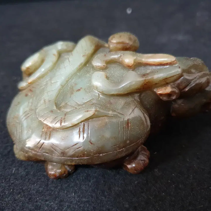 [BUNJANG] Spring and Autumn Period Huatian Jade Kylin Statue / (수원만물)출토 춘추시기 화전옥 기린상