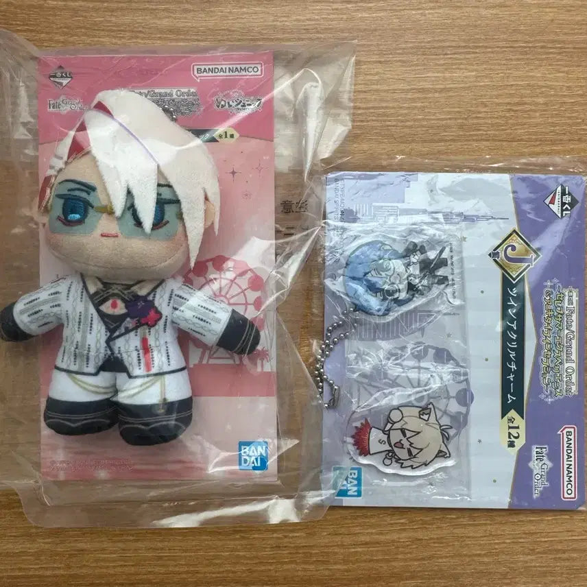 [BUNJANG] Fate/Grand Order Acrylic Keychain &amp; Plush Set / 페이트 그랜드 오더 아크릴 키링&amp;인형 세트