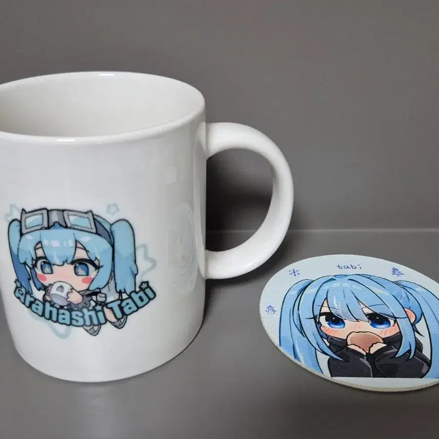 [BUNJANG] StellaLive Tabi Mug Cup + Coaster / 스텔라이브 타비 머그컵+코스터