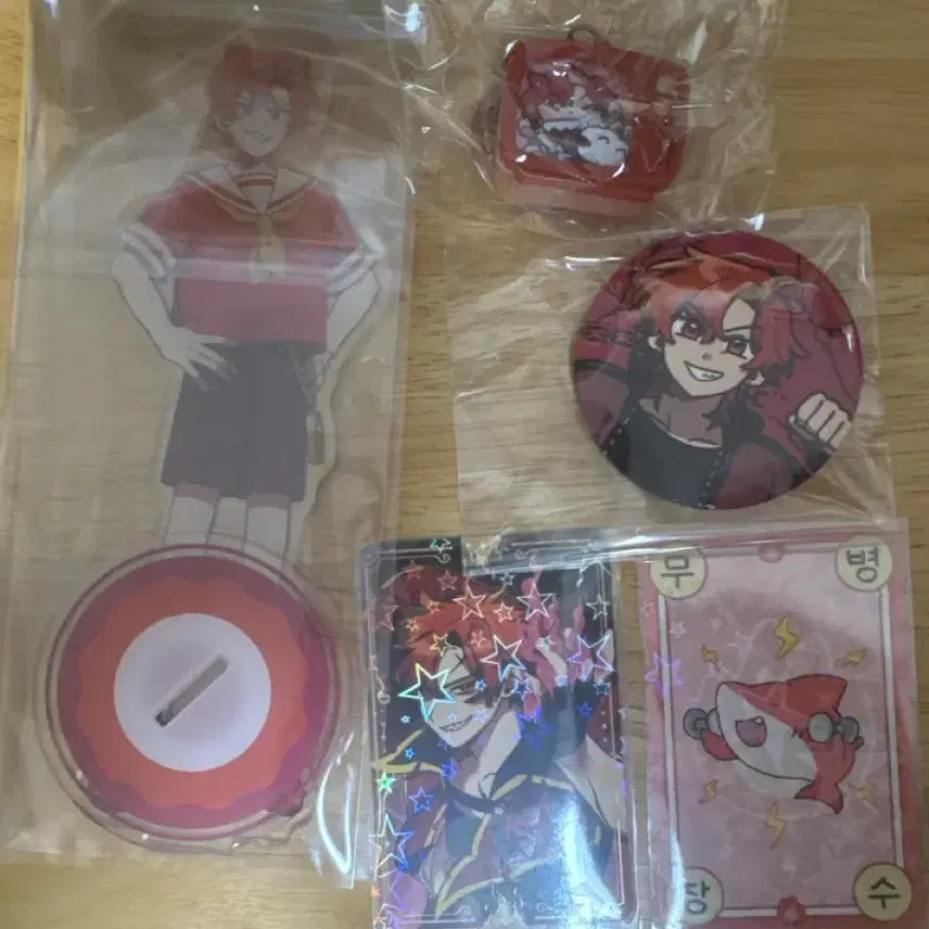 [BUNJANG] Pixelie Rader Bundle Set TV Keyring, Can Badge, Card, Acrylic Stand / 일괄) 픽셀리 라더 굿즈 티비키링,캔뱃지,카드,아크릴스탠드