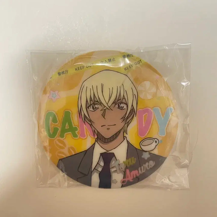 [BUNJANG] Detective Conan Amuro Tooru "Can Badge" (Sealed) / 명탐정 코난 아무로 안기준 캔뱃지 미개봉