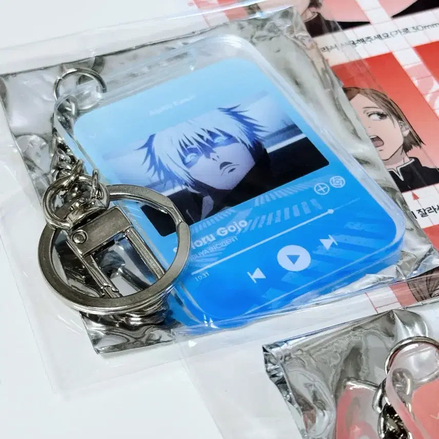 [BUNJANG] Jujutsu Kaisen MAPPA Pop-Up Player Style Acrylic Keychain &amp; Photo Card Set - Gojo, Nobara / 주술회전 마파 팝업 플레이어풍 아크릴 키링 증명사진 특전 고죠 노바라