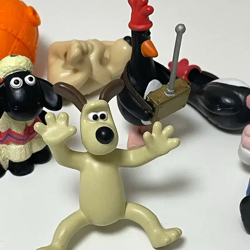 [BUNJANG] Wallace &amp; Gromit McGrow Vintage Figure Bundle Pencil Toppers / 월레스와 그로밋 맥그로우 빈티지 피규어 일괄 연필토퍼