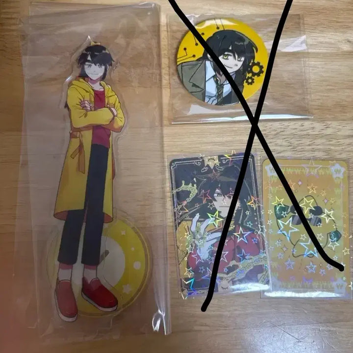 [BUNJANG] Pixelie Gakbyeol Acrylic Stand, Card, Can Badge Bundle Set / 픽셀리 잠뜰티비 각별 굿즈 아크릴 스탠드