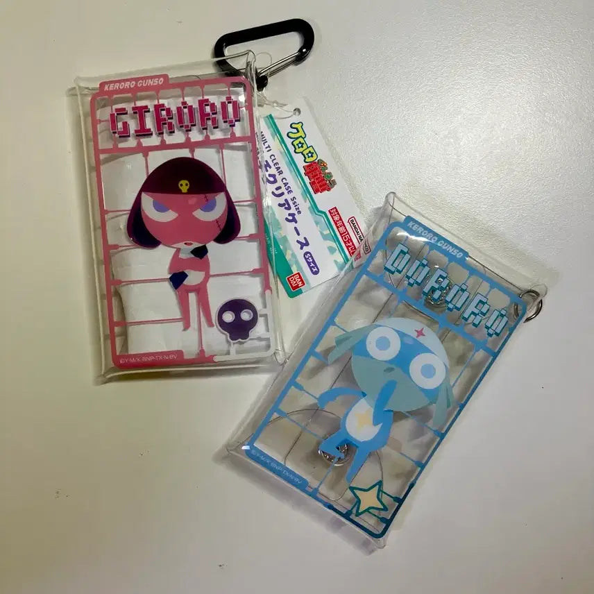 [BUNJANG] Keroro Giroro Transparent Pouch Gacha Pouch / [일괄] 도로로 기로로 투명 파우치 가챠 파우치 케로로