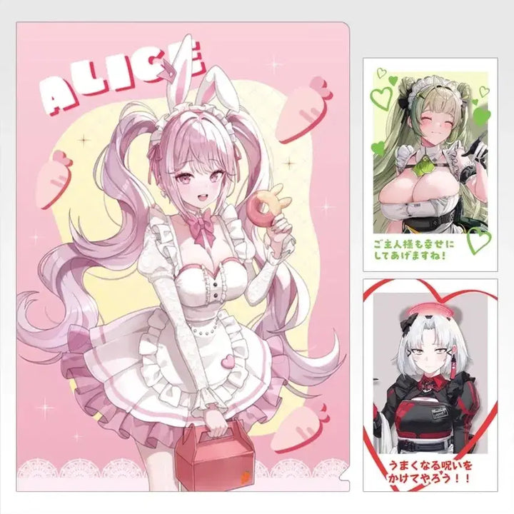 [BUNJANG] NİKE Alice Clear File + Photocard Set / 니케 앨리스 클리어파일+포토카드