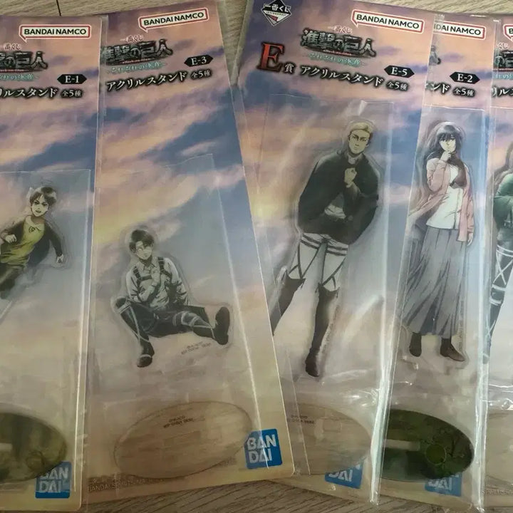 [BUNJANG] Attack on Titan Lottery Prize E Acrylic Stand Full Set / 진격의 거인 쿠지 E상 아크릴 스탠드 일괄