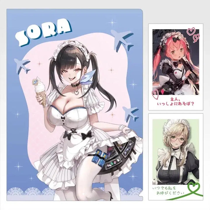 [BUNJANG] Nier: Automata Sorah Clear File + Photocard Set / 니케 소라 클리어파일+포토카드 세트