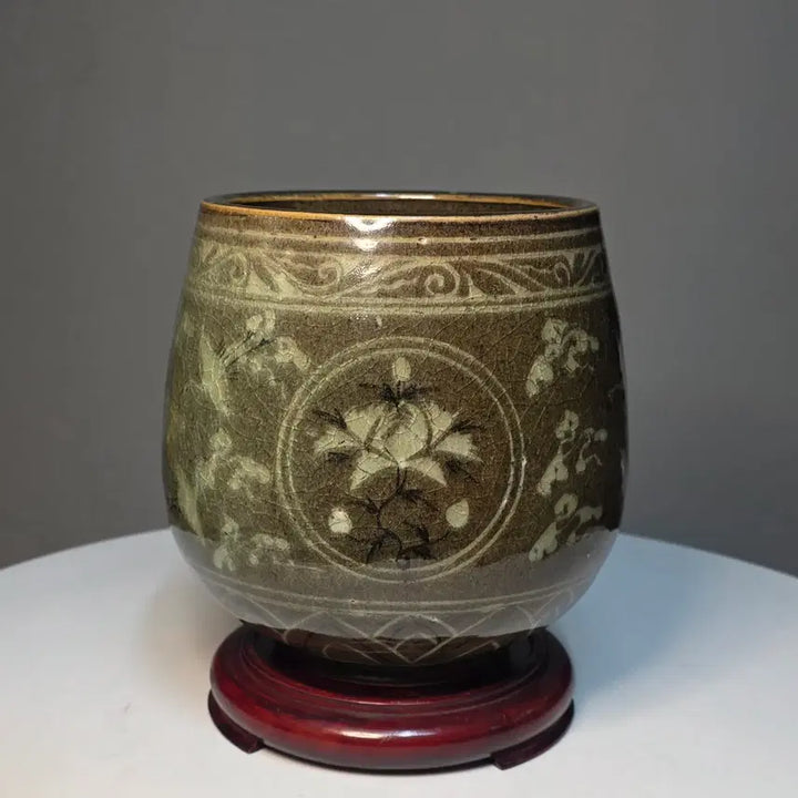 [SOLD OUT] 분청사기흑백상감모란문호