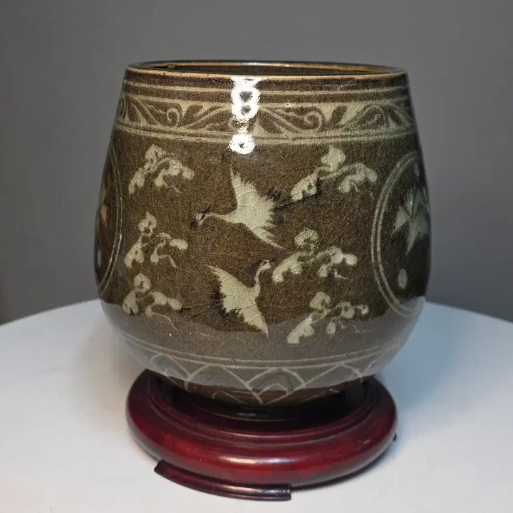 [SOLD OUT] 분청사기흑백상감모란문호