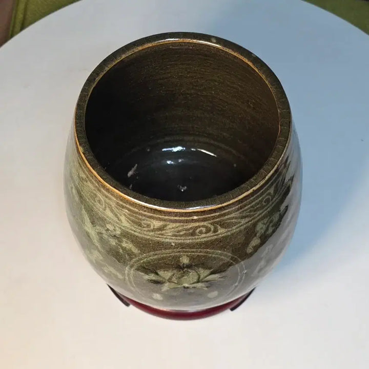 [SOLD OUT] 분청사기흑백상감모란문호