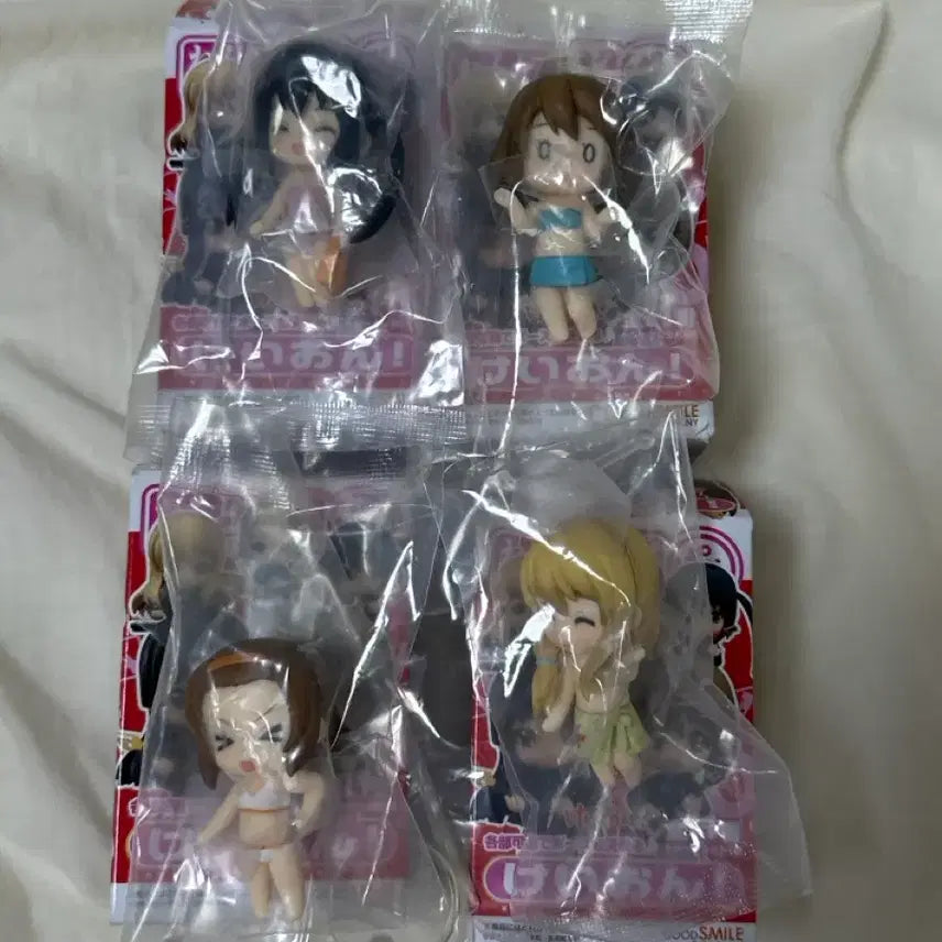 [BUNJANG] K-On! Puchinedo Swimsuit Figures Set (Azusa, Yui, Ritsu, Tsumugi) / 케이온 푸치넨도 수영복 피규어 치비큥 아즈사 유이 리츠 츠무기 일괄