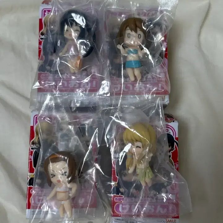 [BUNJANG] K-On! Puchinedo Swimsuit Figures Set (Azusa, Yui, Ritsu, Tsumugi) / 케이온 푸치넨도 수영복 피규어 치비큥 아즈사 유이 리츠 츠무기 일괄