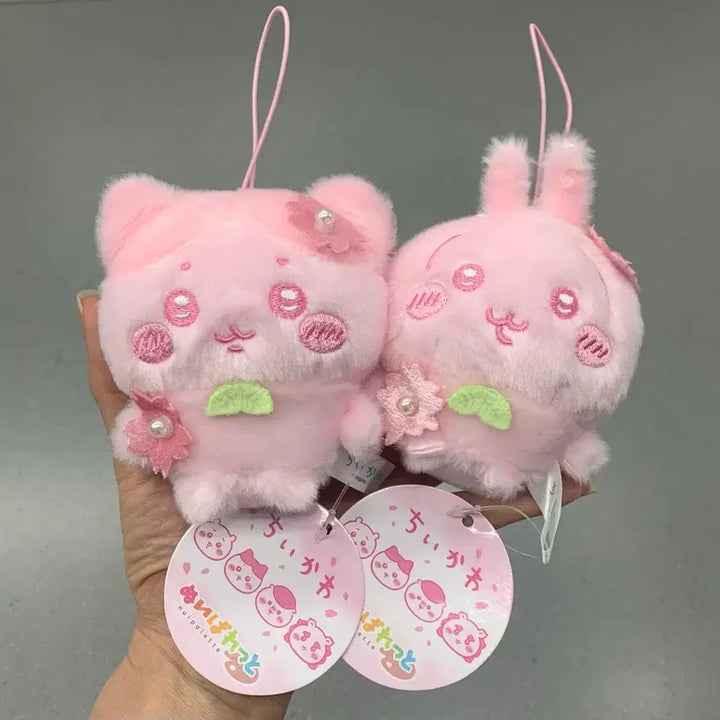 [BUNJANG] Chiikawa Sakura Parade Mascot Keyring - Hachiware, Usagi / 벚꽃 사쿠라 치이카와 하치와레 우사기 마스코트 키링