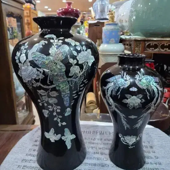 [BUNJANG] Mother-of-Pearl Inlaid Vase (Large/Small) / 44큰것 34 센치 작은것 자개화병 1개단가입니다 사진되로입니다 진품입니
