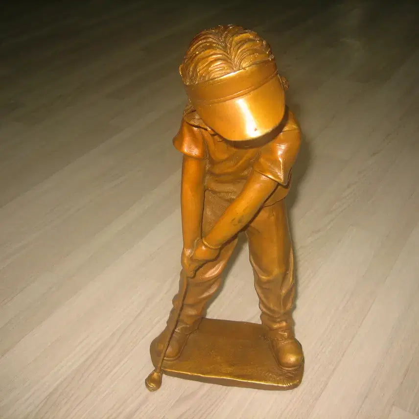 [BUNJANG] Brass Cello and Harp Playing Ballet Dancers Trio Figurine / 황동으로만든  발래인형   첼로 하푸연주악단  골푸치는 사람