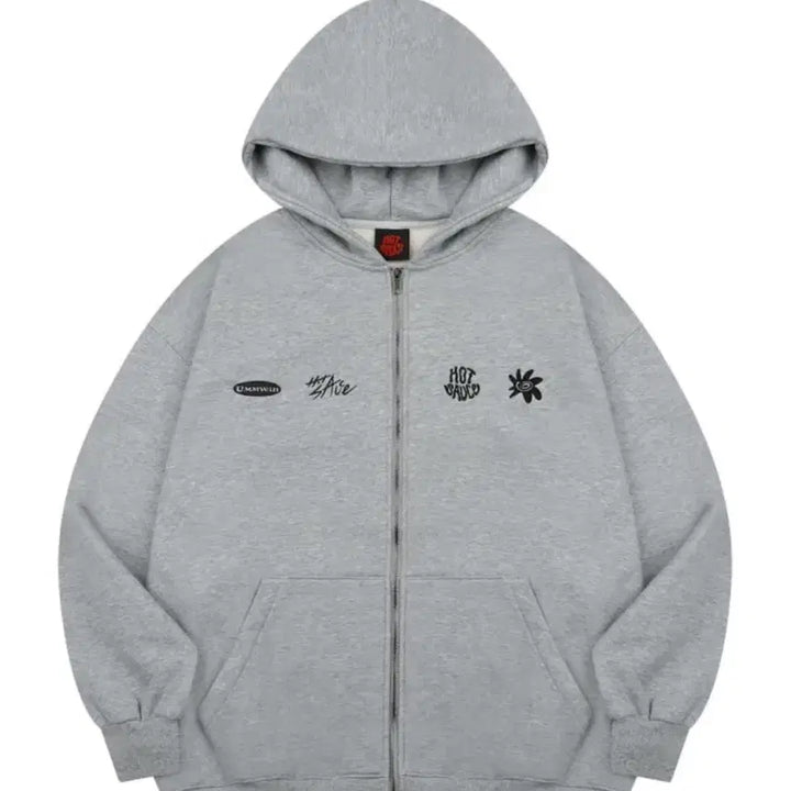 [BUNJANG] Hot Sauce Goods Fleece Hooded Zip-Up (Size M) / 핫소스굿즈  기모 후드집업 (사이즈:m)