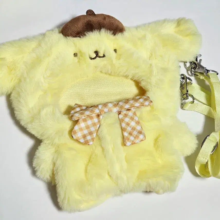 [BUNJANG] Sanrio Pitoito Pompompurin Hood Shoulder Pouch (M Size) / 산리오 피탓토 캐릭터 후드 숄더 M사이즈 폼폼푸린 판매 양도