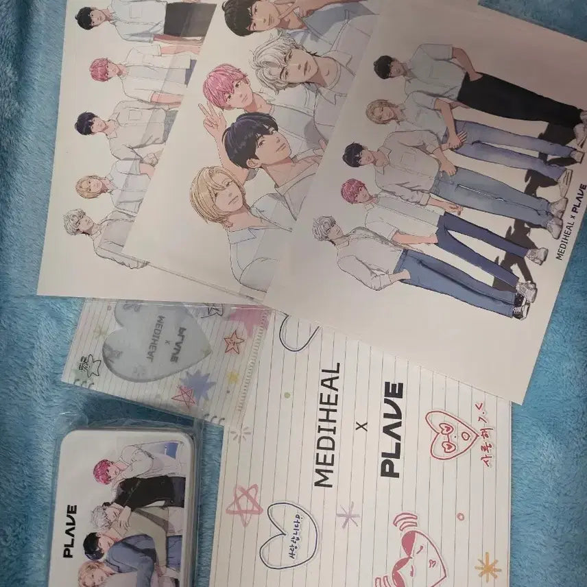 [BUNJANG] Playve Mediheal Tin Case, Postcard, L Holder / 플레이브 메디힐 (틴케이스, 엽서, L홀더)