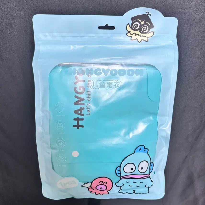 [BUNJANG] Sanrio Hangyodon Raincoat (L Size) / 정품 산리오 한교동 우비 L