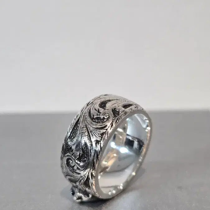 [BUNJANG] Gucci Arabesque Feline Head Silver Ring Size 20 / 구찌 20호 실버 아라베스크 펠린헤드 링
