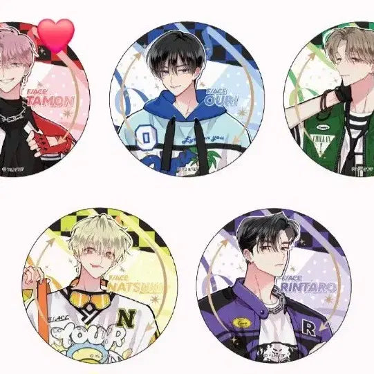 [BUNJANG] Tamon-kun Tamon Natsuki Rintaro Collaboration Cafe Badge / 타몬군지금어느쪽 뱃지 나츠키 린타로 콜라보카페 교환 판매