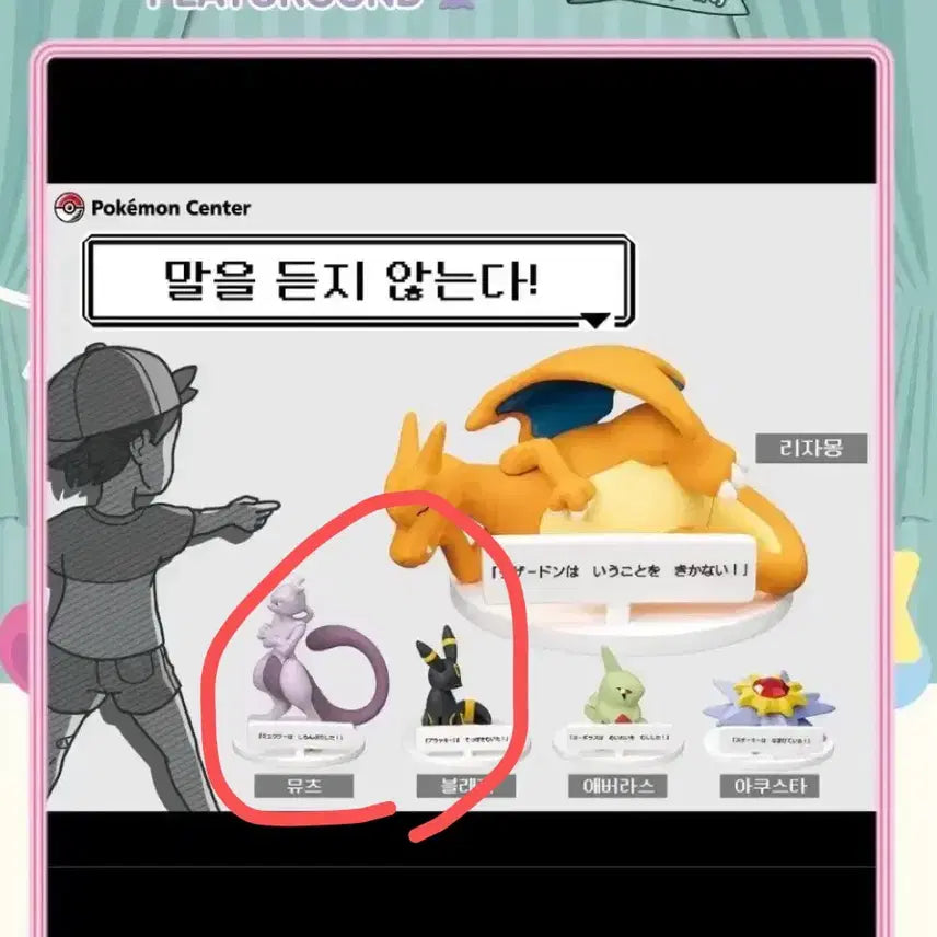 [BUNJANG] Umbreon Mewtwo Bundle Set / 포켓몬 말을 듣지 않는다. 블래키 뮤츠 일괄