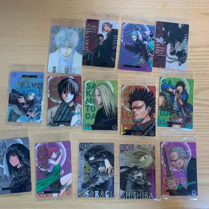 [BUNJANG] Sakamoto Days Wafer Card Bundle Set (14 Types) / 사카모토데이즈 웨하스 카드 일괄 14종 오사라기 시시바 레어