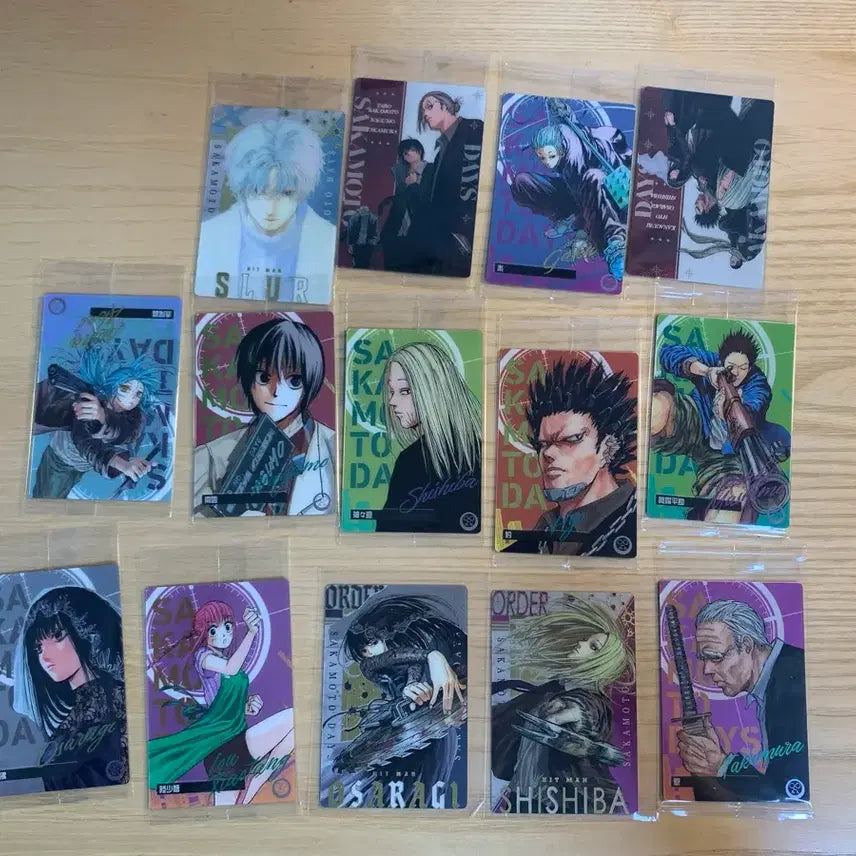 [BUNJANG] Sakamoto Days Wafer Card Bundle Set (14 Types) / 사카모토데이즈 웨하스 카드 일괄 14종 오사라기 시시바 레어