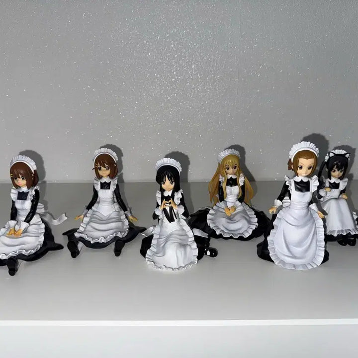 [BUNJANG] K-On! Maid Figure 6-Figure Full Set Bundle (Yui, Tsumugi, Ritsu, Mio, Azusa) / 케이온 메이드 피규어 6개 풀세트 일괄 (유이 츠무기 리츠 미오 아즈사)