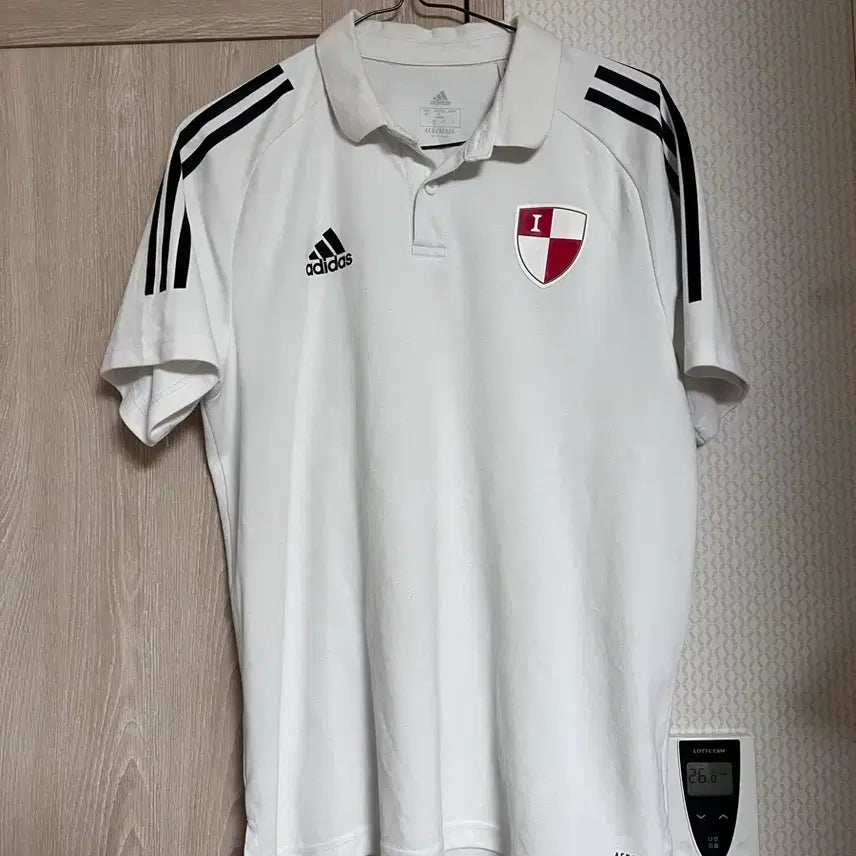 [BUNJANG] Adidas Busan I Park White Polo T-Shirt / 아디다스 부산아이파크 화이트 카라티 폴로티