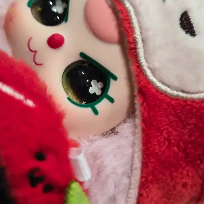 [BUNJANG] Babysri Apple Custom Doll Keychain / 베이비쓰리 사과 커스텀 인형 키링