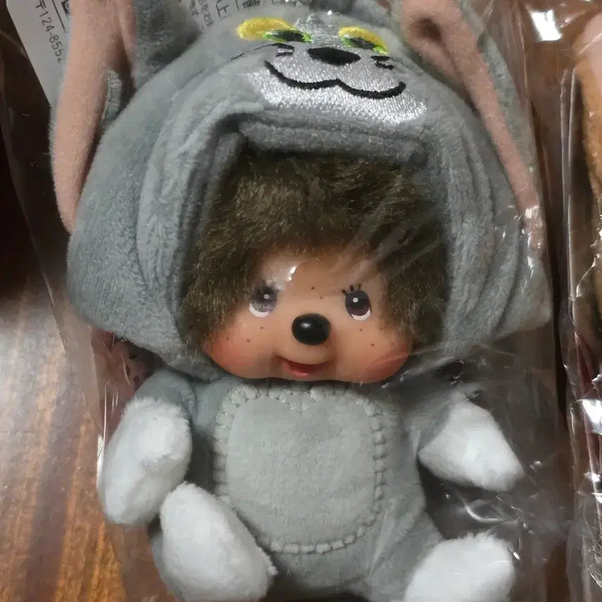 [BUNJANG] Sekiguchi Tom and Jerry Monchhichi Baby Monchhichi Tuffy Keychain (Sealed) / 미개봉 정품 세키구치 톰과제리 몬치치 베비치치 톰 제리 터피 키링 새제품