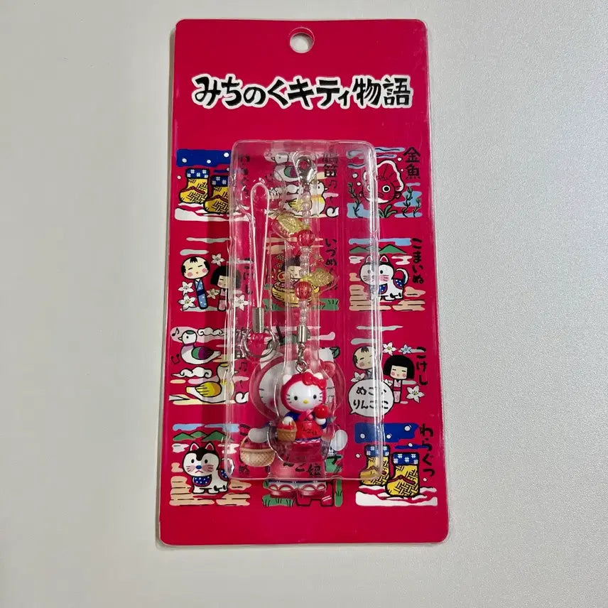 [BUNJANG] Vintage Hello Kitty Apple Girl Bead Strap / [할인] 고전키티 키티스트랩 사과소녀 비즈타입