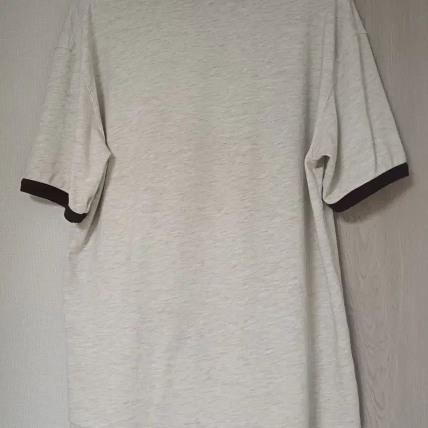 [BUNJANG] Innerrow Raglan Ringer T-Shirt Natural Brown Size 2 (100) / 인더로우 라글란 링거 반팔 티셔츠 내추럴브라운 2 (100) 사이즈 판매