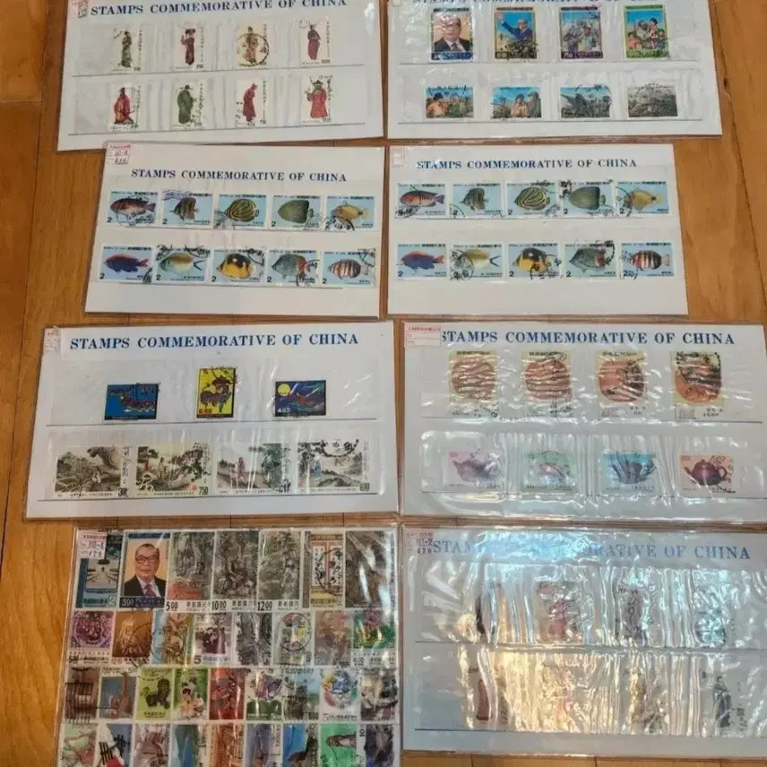 [SOLD OUT] 외국우표, 중화민국 우표 컬렉션 시트 세트 8개 일괄