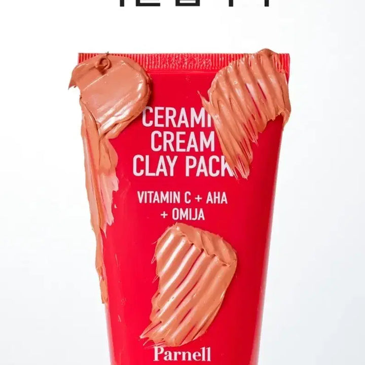 [BUNJANG] PARNELL AHA Schisandra Ceramic Cream Clay Pack Mud Pack / 파넬 아하 오미자 도자기 크림 클레이팩 머드팩