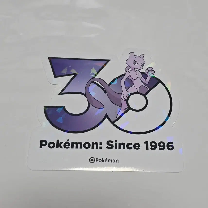 [BUNJANG] Pokemon 30th Anniversary Mewtwo Sticker / 포켓몬 30주년 스티커 뮤츠