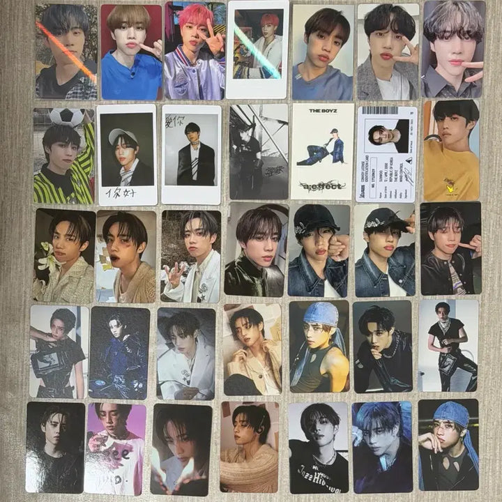 [BUNJANG] The Boyz Sunwoo Photocard Bundle Set / 더보이즈 선우 포카 35장 생카 공굿 비공굿 일괄양도