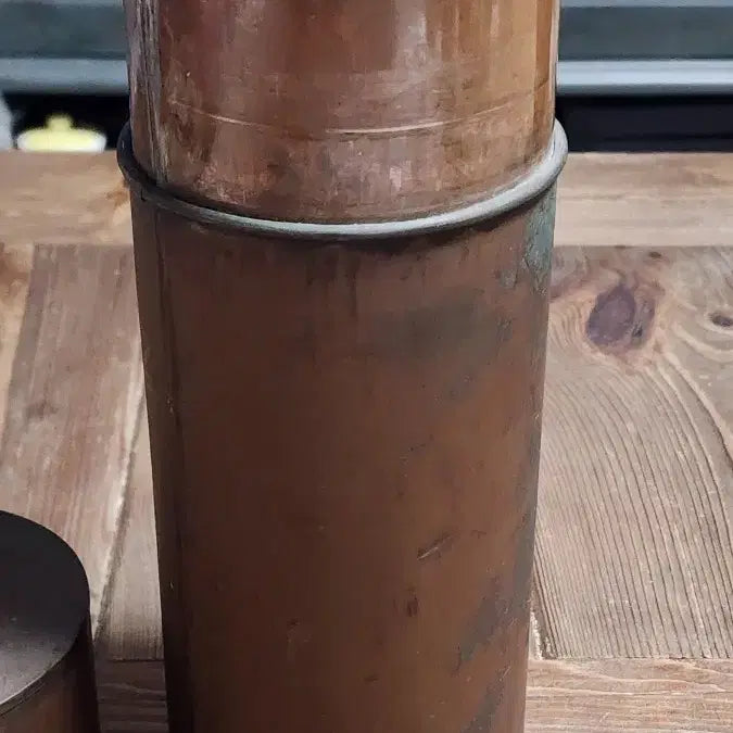 [BUNJANG] Vintage Copper Cylindrical Water Container / 근대사 빈티지 구리 원통 물통
