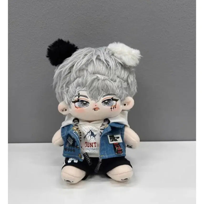 [BUNJANG] 20cm Cowboy Hood Vest Set (Unisex) / 20cm 시크 카우보이 후드 조끼 세트 무속성