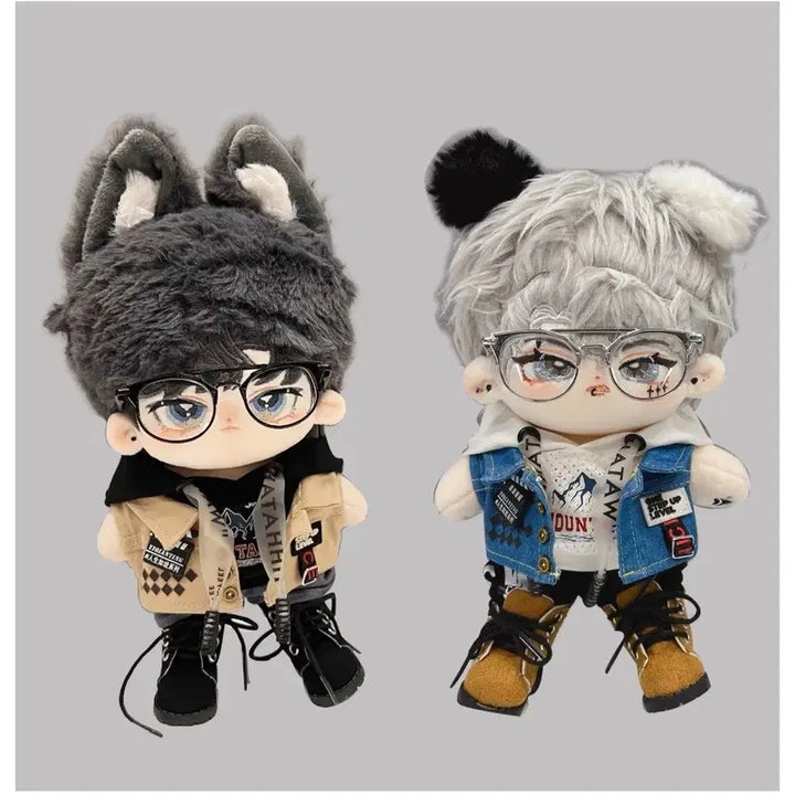 [BUNJANG] 20cm Cowboy Hood Vest Set (Unisex) / 20cm 시크 카우보이 후드 조끼 세트 무속성