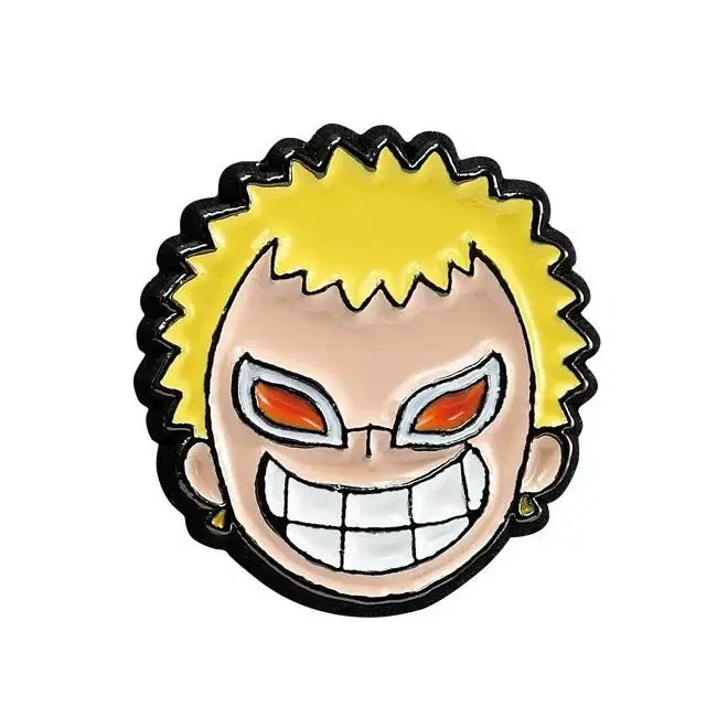 [BUNJANG] One Piece Base Shop Face Pin Set Crocodile Mihawk Doflamingo / 원피스 베이스샵 페이스핀 크로커다일 미호크 도플라밍고