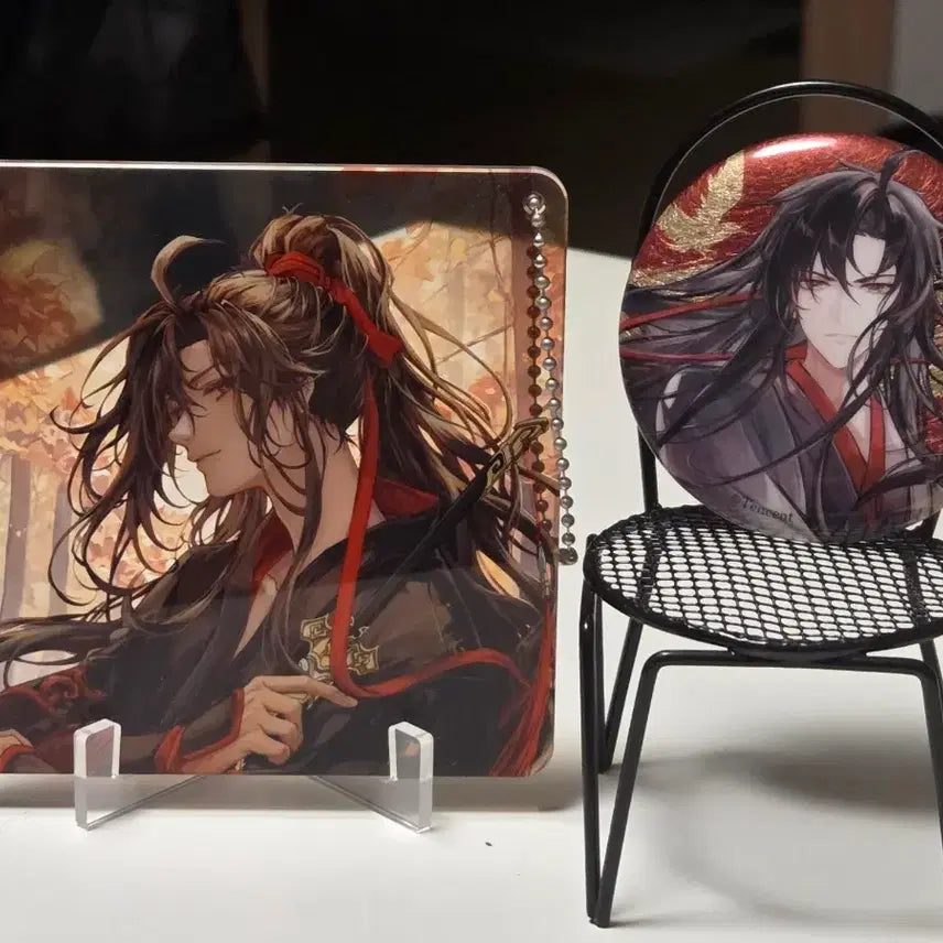 [BUNJANG] The Untamed Wei Wuxian Can Badge &amp; Acrylic Stand Bundle / 마도조사 위무선 캔뱃지 아크릴 일괄