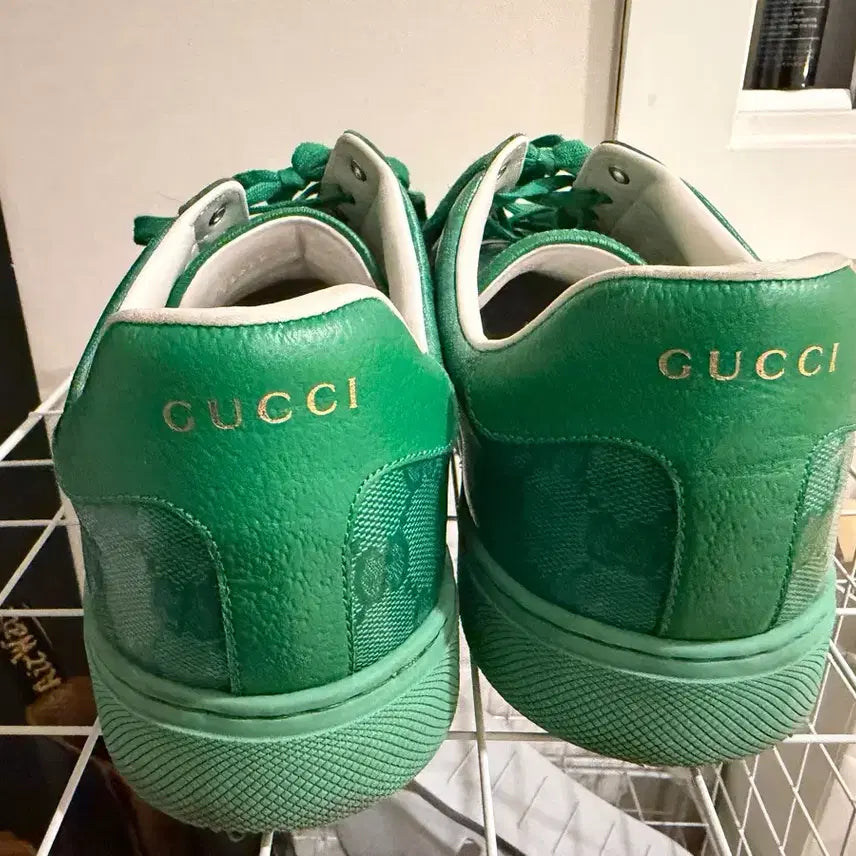 [BUNJANG] Gucci Ace Crystal Canvas Sneakers / 구찌 에이스 크리스탈 캔버스 스니커즈 280