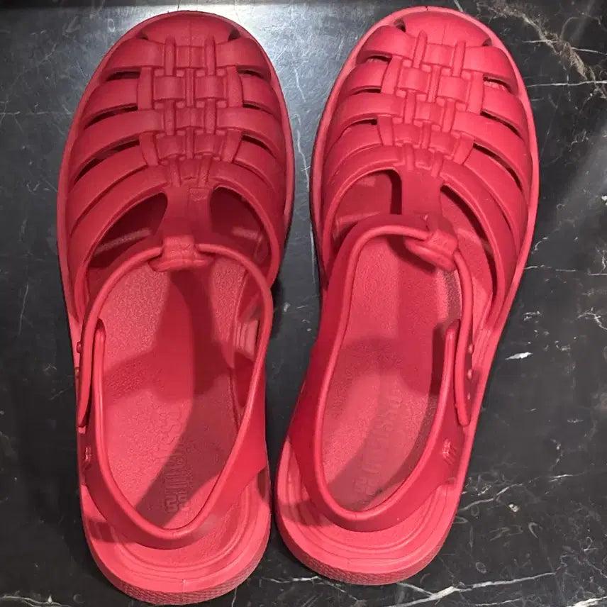 [BUNJANG] Melissa Free Possession Red Sandals (Size 250) / (무료배송) 멜리사 프리 포제션 레드 샌들 250