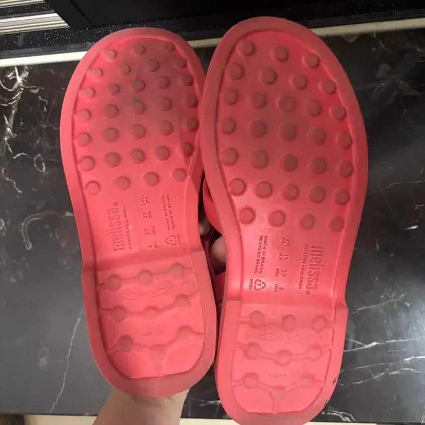 [BUNJANG] Melissa Free Possession Red Sandals (Size 250) / (무료배송) 멜리사 프리 포제션 레드 샌들 250