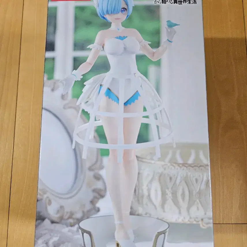 [BUNJANG] Re:Zero Rem White Dress Figure (Sealed) / 미개봉 새상품| Re:제로 리제로 렘 새장 화이트 드레스 피규어