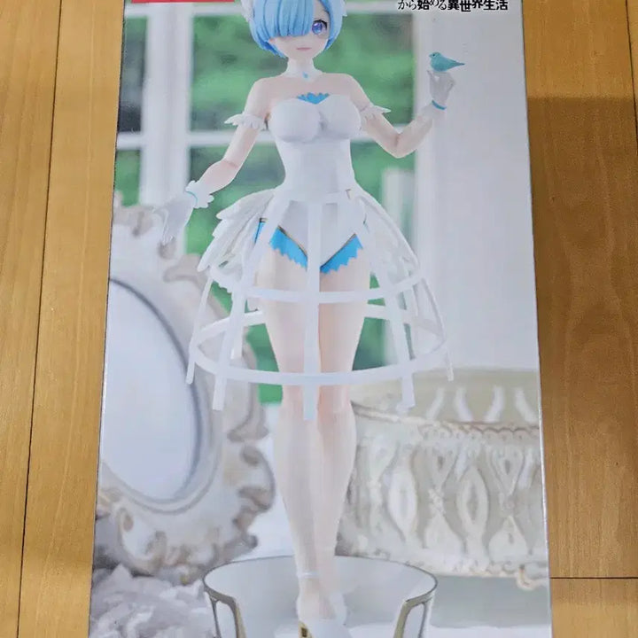 [BUNJANG] Re:Zero Rem White Dress Figure (Sealed) / 미개봉 새상품| Re:제로 리제로 렘 새장 화이트 드레스 피규어