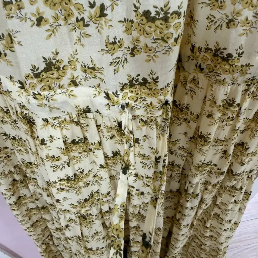[BUNJANG] BABARA Flower Tiered Long Dress / BABARA 바바라 플라워 캉캉 원피스